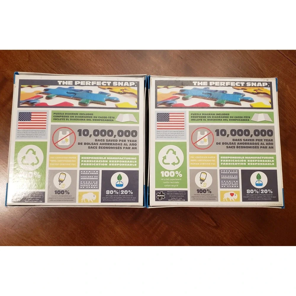 Buffalo Games Kim McAlindin 1000 Piece Jigsaw Puzzles Set of 2‎